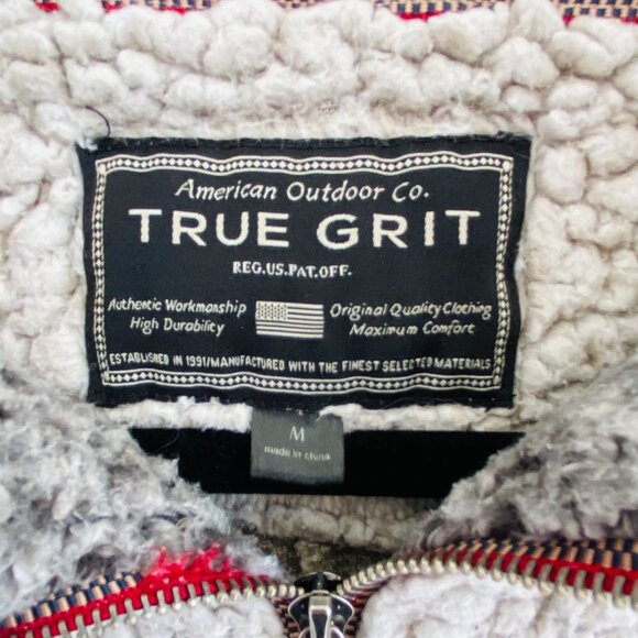 True Grit Women's Medium Quarter Zip Sherpa Pullover Fleece Sweater in Cream - Picture 2 of 9